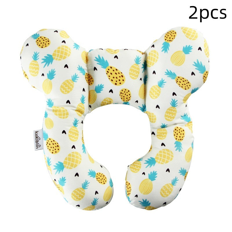 Infant Pillow Baby Bed U-Shaped Safety Seat Neck Guard Fixed Stereotyped Stroller Pillow